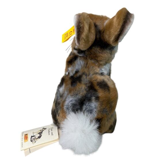 Steiff Dormili Rabbit Hare 20 Plush 077715 Mohair Look Germany Vintage Ear Tag - Picture 8 of 10